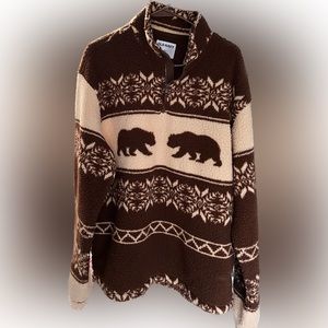 Bear fleece pullover